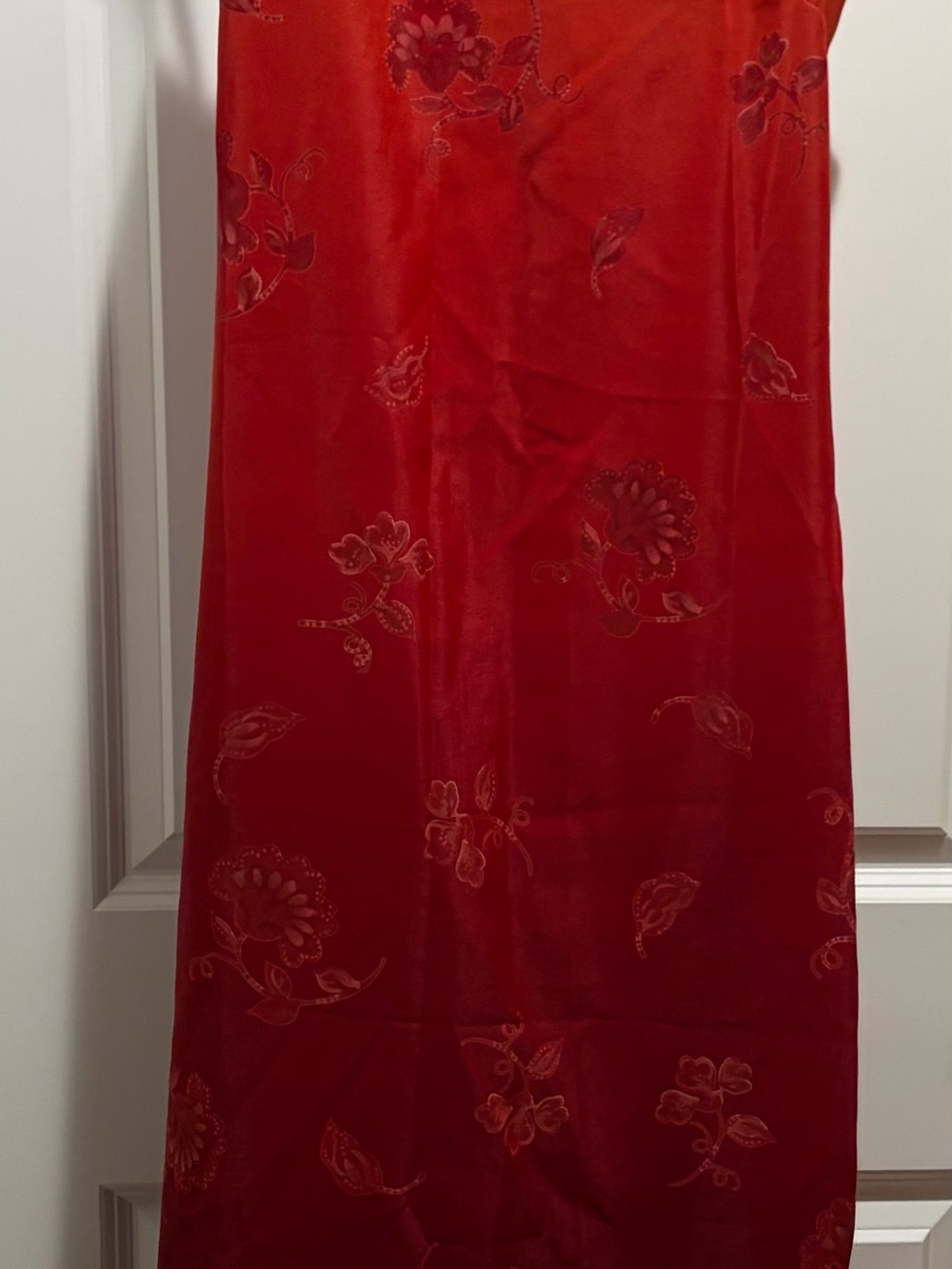 Red Floral Maxi dress - size 11